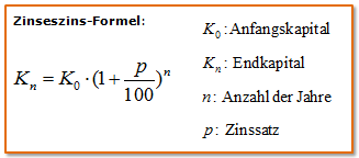 Zinseszins-Formel